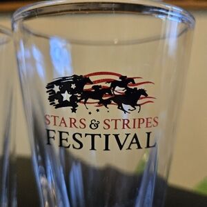 Pair of Stars & Stripes Festival glasses